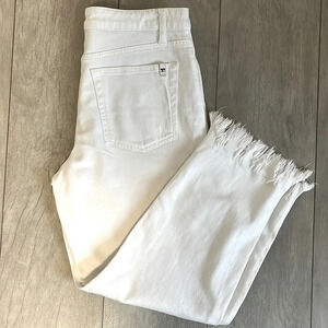 JOE'S JEANS Chastity High-Rise Straight Crop Denim Jeans White, Size 30